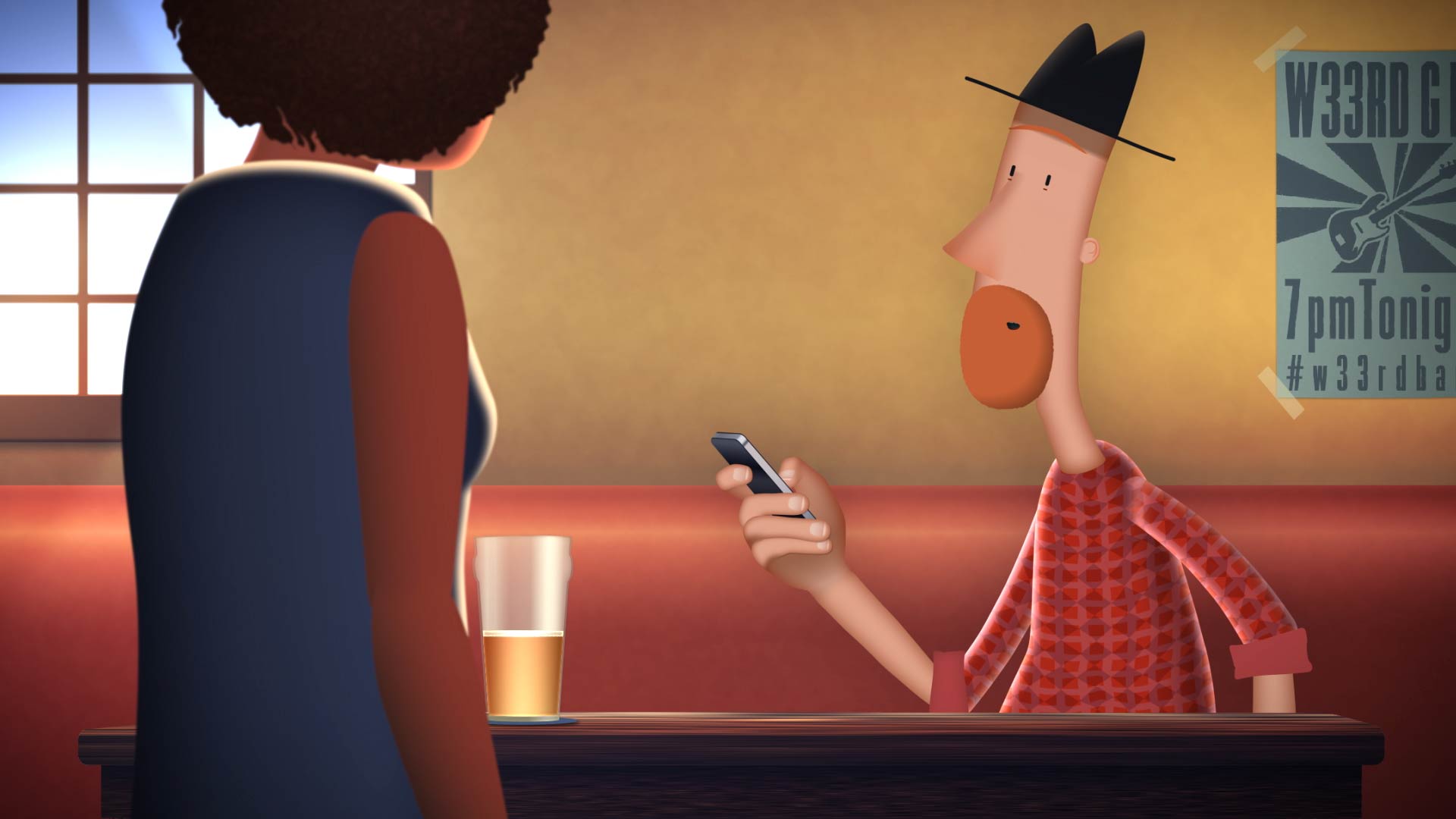 Title frame from animation saying 7 tips to make twitter work for you.